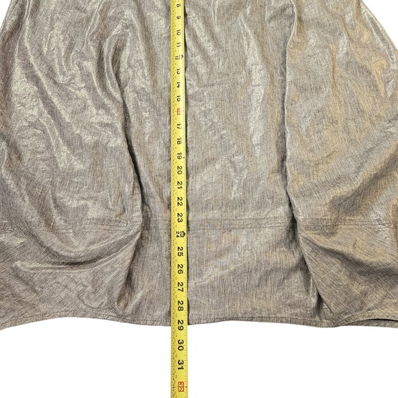 Eileen Fisher Women's Metallic Lantern Skirt Size‎ Xl Linen Blend - Picture 8 of 8